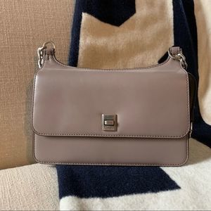 NWT Michael kors MK Natalie Crossbody chain handbag grey